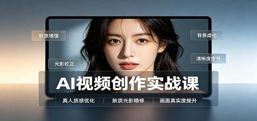 AI视频创作实战课：人物面部情绪调试，真人质感优化，提示词模板与变现方向-云创网