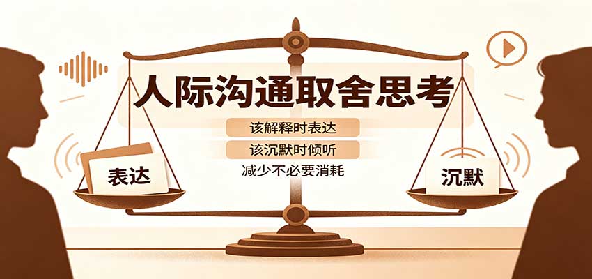 人际沟通取舍思考：分清解释与沉默边界，拿捏职场生活沟通分寸减少情绪内耗-云创网