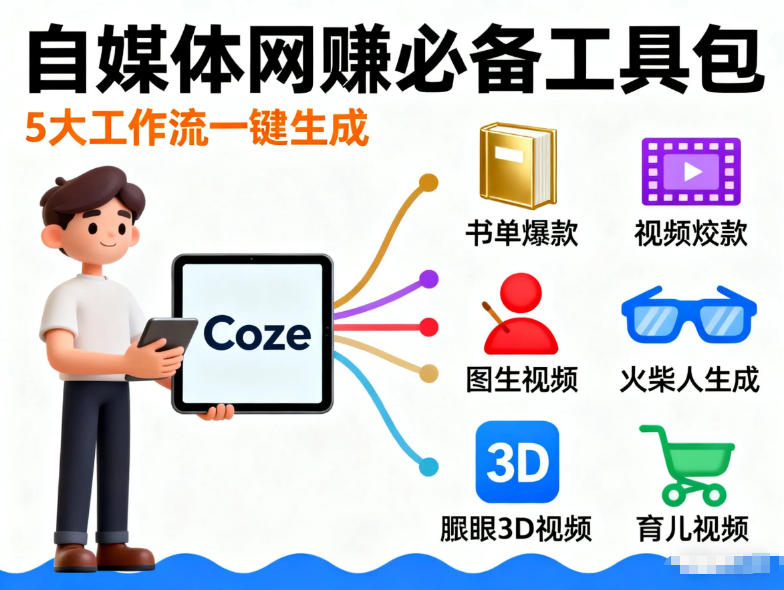 Coze工作流合集，内容一共100份左右，内容丰富，可以提供工作效率-云创网