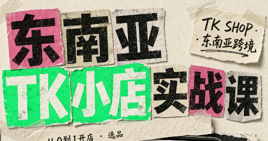 东南亚TK小店实战课(基础+进阶)-云创网