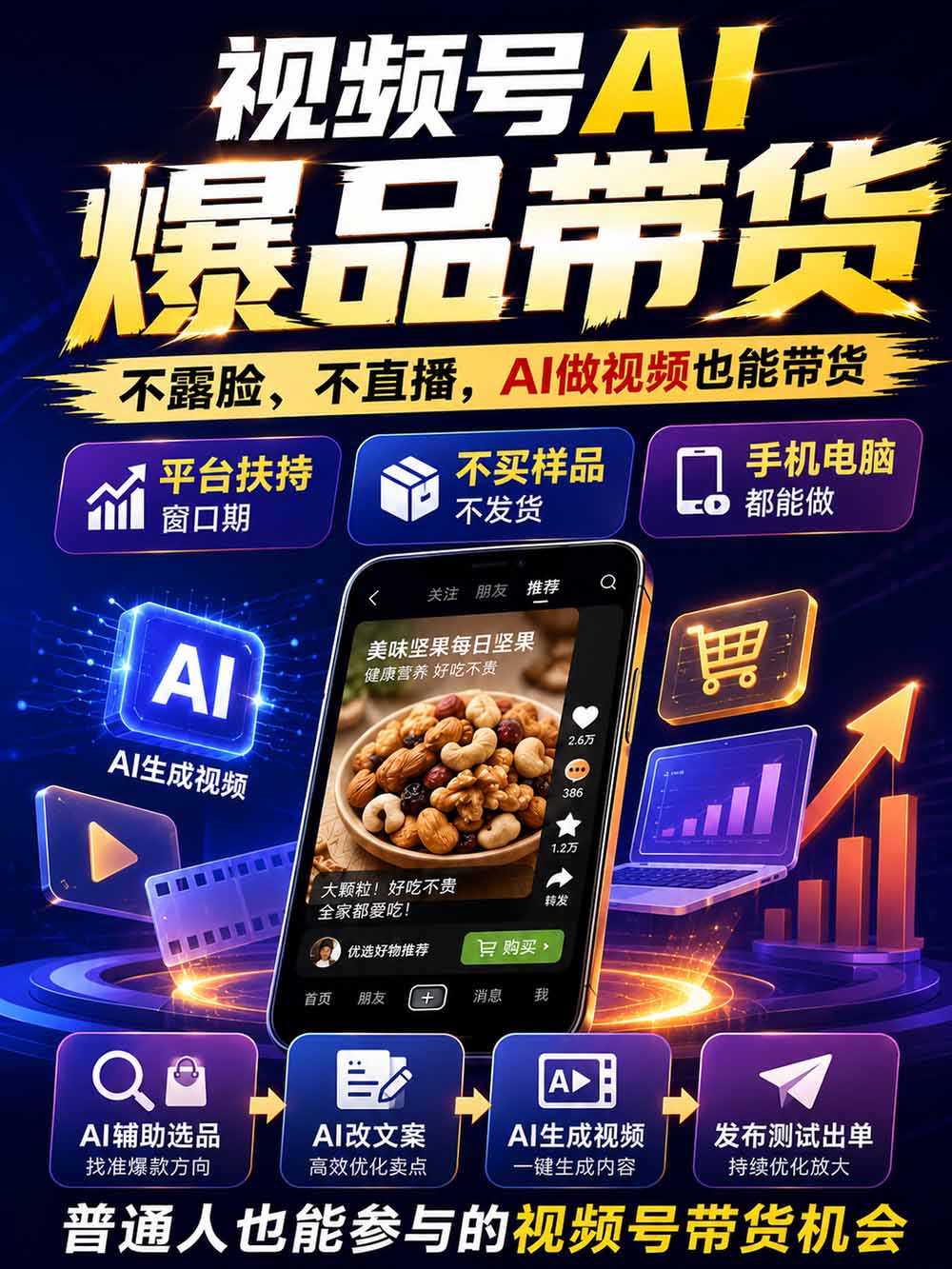 图片[2]-2026视频号AI爆品带货训练营-9月开课｜不露脸不直播，AI做视频发视频号，有人下单，你赚佣金，轻松单日佣金1000+-云创网