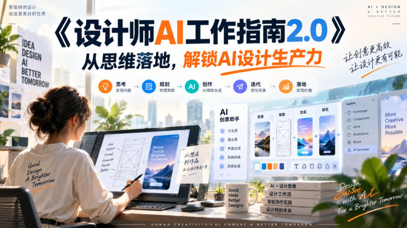 《设计师AI工作指南2.0》从思维落地-无水印，解锁AI设计生产力-云创网