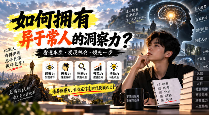 某公众号付费文章：如何拥有异于常人的洞察力？-云创网