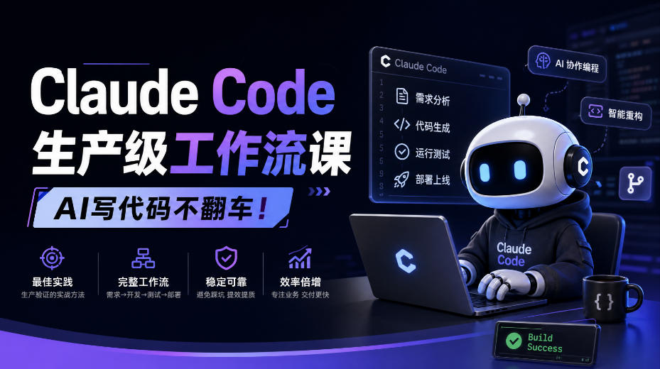 Claude Code生产级工作流课，AI写代码不翻车！【原创双语字幕】-云创网