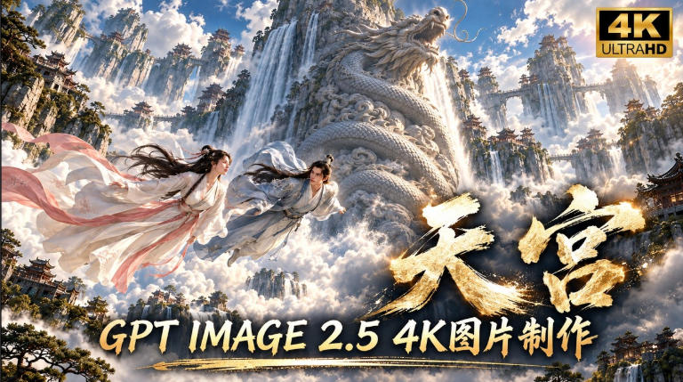 GPT Image 2.5实测！4K到底多清楚？皮肤、手指、修图与天宫场景全面测试-云创网
