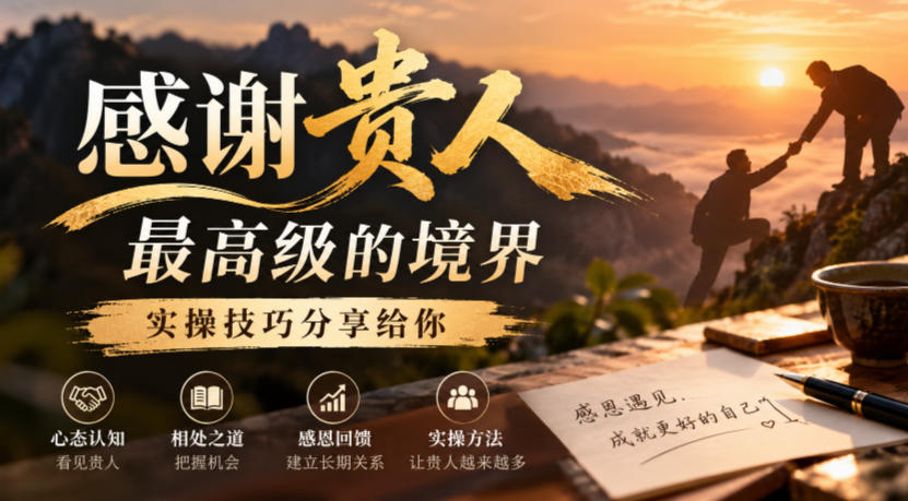某公众号付费文章：感谢贵人最高级的境界，实操技巧分享给你-云创网