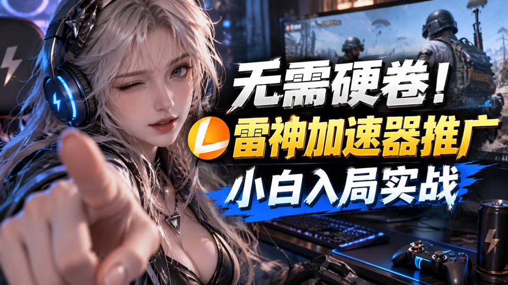 无需硬卷！雷神加速器推广，小白入局实战一天也能几十r-云创网
