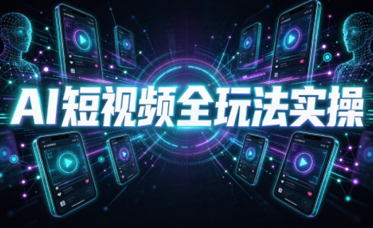 AI短视频全玩法实操(剪辑+带货+数字人+漫剧+短剧)-云创网