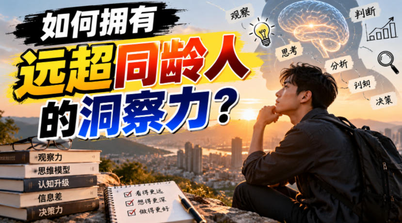 付费文章：如何拥有远超同龄人的洞察力？-云创网
