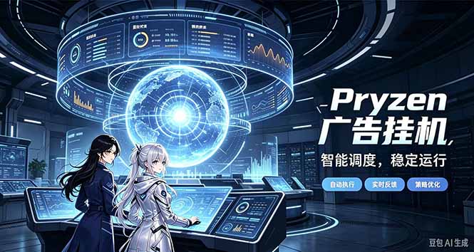 Pryzen广告全自动挂机给自己一个交代，门槛低，零基础小白也可以快速上手-云创网