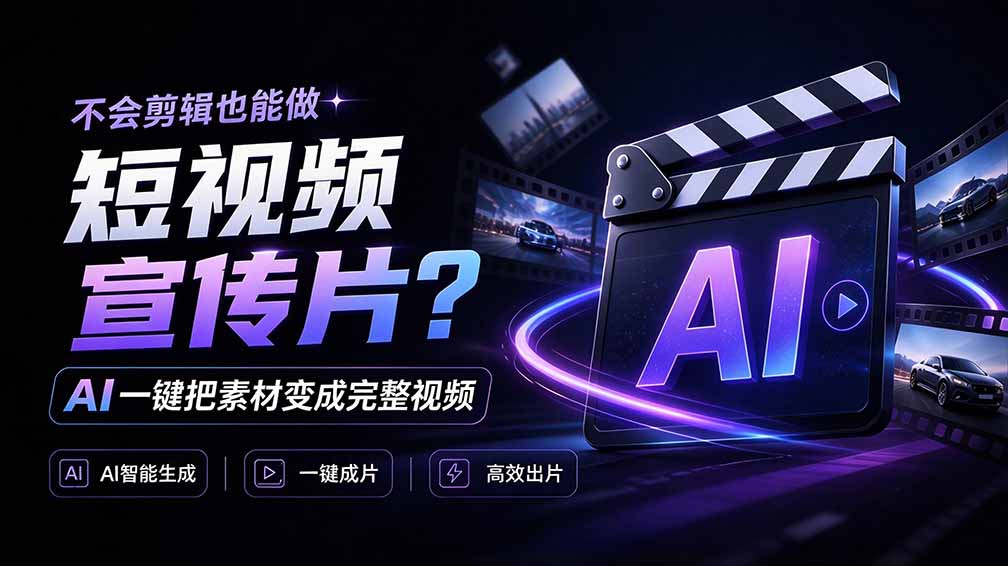 我跪下来了！不会剪辑也能做短视频宣传片？ AI 一键把素材变成完整视频，真是神奇，OpenFilm 超省事-云创网