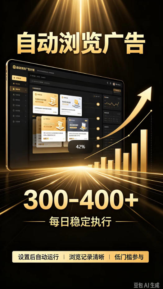 自动浏览广告计划，0门槛副业，日入300-400，躺賺稳定风口项目，无需人工操作，解放双手【揭秘】-云创网