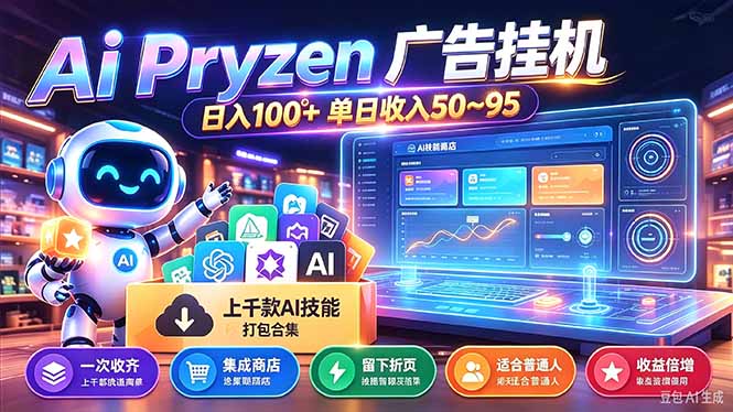 Pyrzen广告挂机， 全自动挂机风口项目， 单日50-95/天 虽然不是很暴力但是很稳-云创网