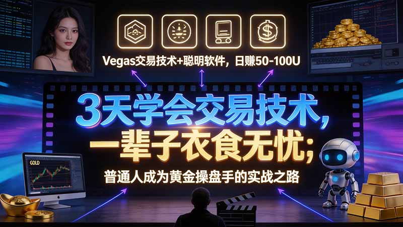 3 天学会 顺势而为交易系统，趋势看得懂、下单有依据：软件自动帮你盯盘，新手也能稳定复利-云创网