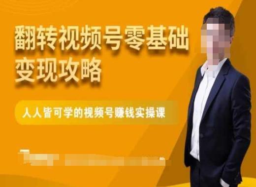 微信视频号零基础变现攻略，人人皆可学的视频号赚钱实操课-云创网