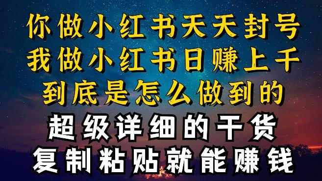 都知道小红书能引流私域变现，可为什么我能一天引流几十人变现上千，但你却频频封号违规被限流【揭秘】-云创网