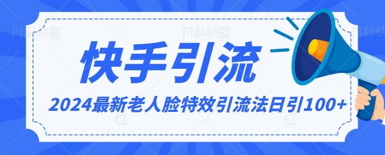 2024全网最新讲解老人脸特效引流方法，日引流100+，制作简单，保姆级教程【揭秘】-云创网