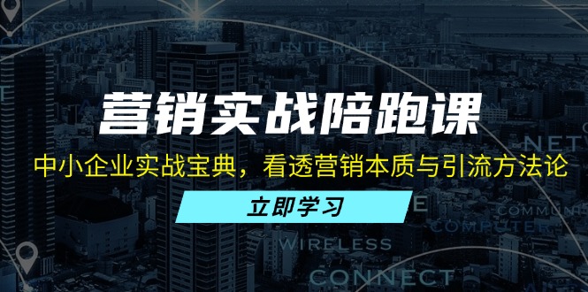 营销实战陪跑课：中小企业实战宝典，看透营销本质与引流方法论-云创网
