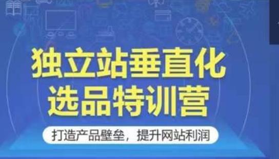 独立站垂直化选品特训营，打造产品壁垒，提升网站利润-云创网