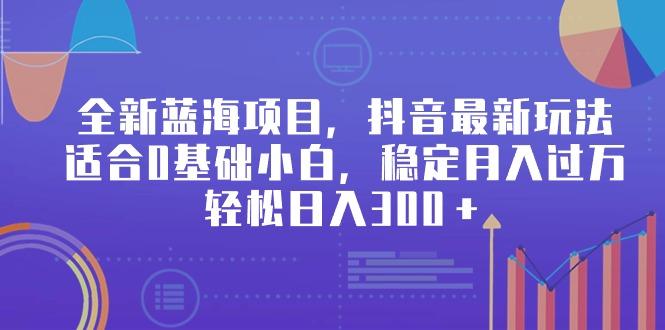 全新蓝海项目，抖音最新玩法，适合0基础小白，稳定月入过万，轻松日入300＋-云创网