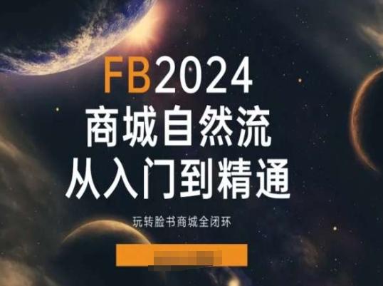 2024Faceboo商城自然流(从入门到精通)，玩转脸书商城全闭环-云创网
